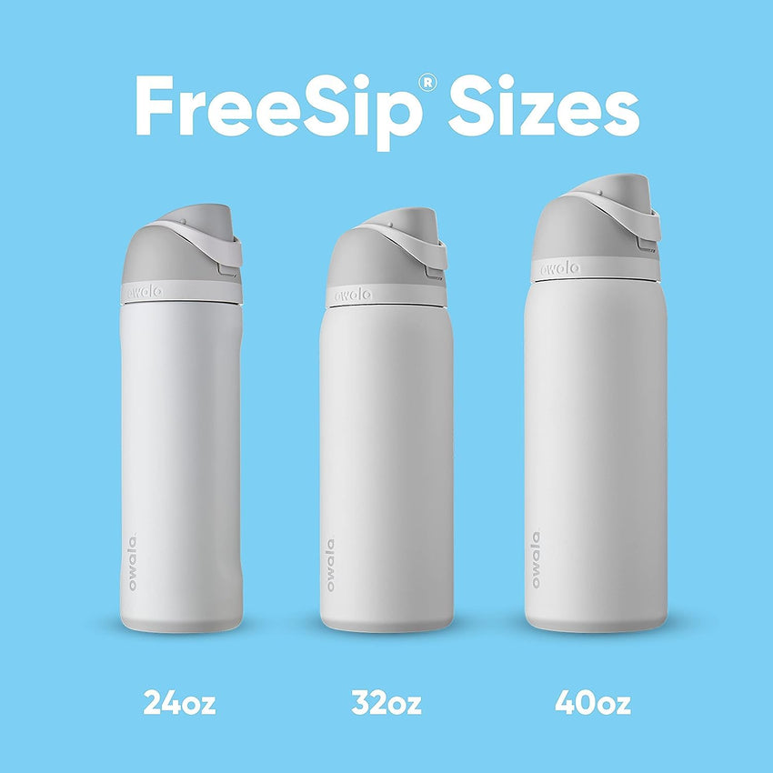 Owala FreeSip Insulated Stainless Steel Water Bottle with Straw for Sports, Travel, and School BPA - Free Sports Water Bottle, 24 oz, Tropical - 7DAY'S