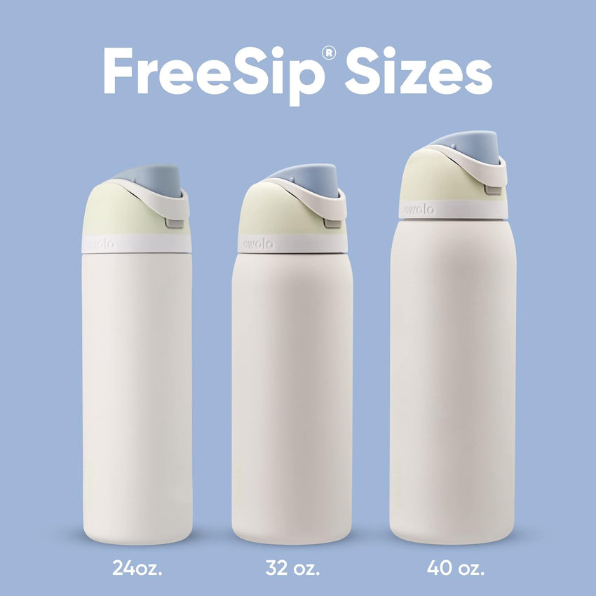 Owala FreeSip Insulated Stainless Steel Water Bottle with Straw for Sports, Travel, and School BPA - Free Sports Water Bottle, 24 oz, Tropical - 7DAY'S