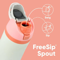 Owala FreeSip Insulated Stainless Steel Water Bottle with Straw for Sports, Travel, and School BPA - Free Sports Water Bottle, 24 oz, Tropical - 7DAY'S