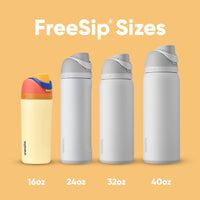 Owala FreeSip Insulated Stainless Steel Water Bottle with Straw for Sports, Travel, and School BPA - Free Sports Water Bottle, 24 oz, Tropical - 7DAY'S