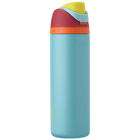 Owala FreeSip Insulated Stainless Steel Water Bottle with Straw for Sports, Travel, and School BPA - Free Sports Water Bottle, 24 oz, Tropical - 7DAY'S
