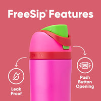 Owala FreeSip Insulated Stainless Steel Water Bottle with Straw for Sports, Travel, and School BPA - Free Sports Water Bottle, 24 oz, Tropical - 7DAY'S
