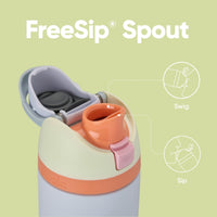 Owala FreeSip Insulated Stainless Steel Water Bottle with Straw for Sports, Travel, and School BPA - Free Sports Water Bottle, 24 oz, Tropical - 7DAY'S