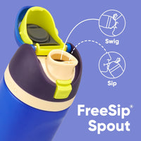 Owala FreeSip Insulated Stainless Steel Water Bottle with Straw for Sports, Travel, and School BPA - Free Sports Water Bottle, 24 oz, Tropical - 7DAY'S