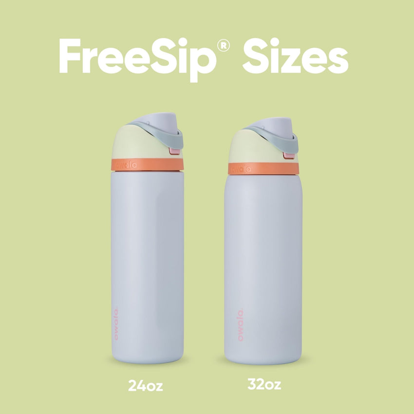 Owala FreeSip Insulated Stainless Steel Water Bottle with Straw for Sports, Travel, and School BPA - Free Sports Water Bottle, 24 oz, Tropical - 7DAY'S