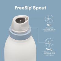 Owala FreeSip Twist Insulated Stainless Steel Water Bottle with Straw for Sports and Travel, BPA - Free, 24 - oz, Purple/Purple (California Grapevine) - 7DAY'S