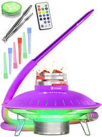 Premium Portable Purple Hookah Set Purple Hookah Set UFO With Everything - 7DAY'S