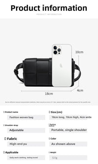 Premium sense of hundred with small bag 2025 new fashion pure color weaving niche ladies crossbody bag small aroma wind women's bag - 7DAY'S