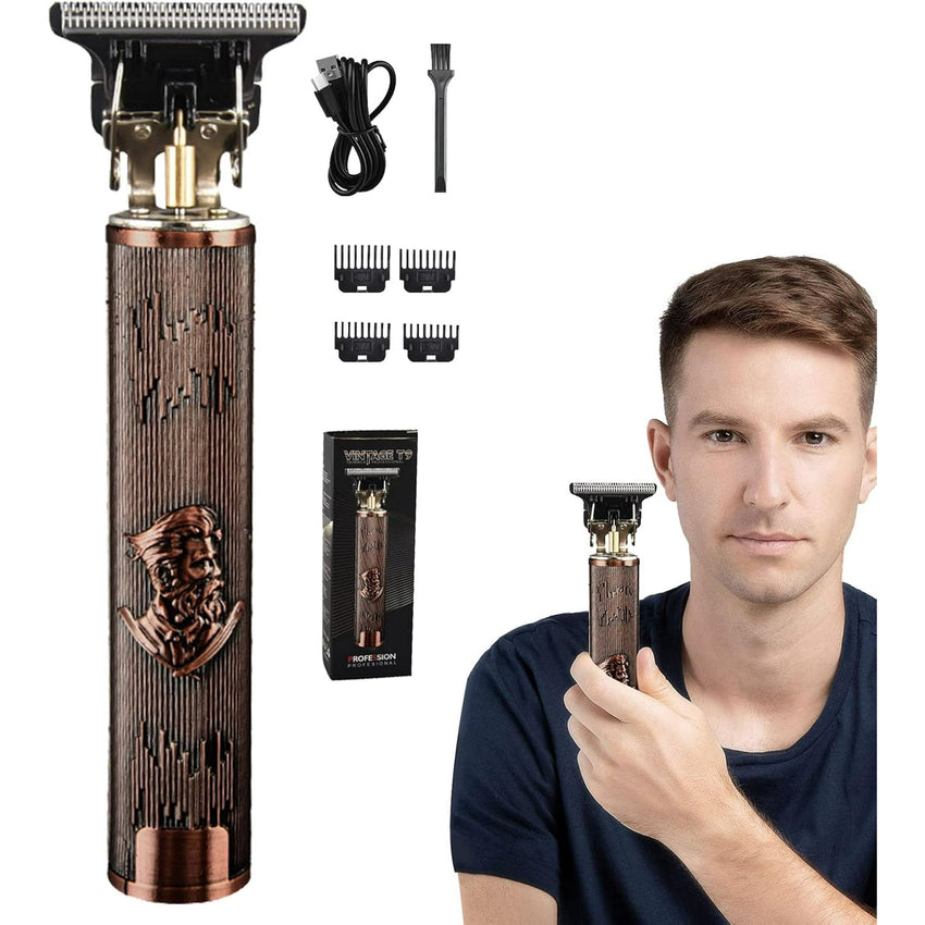 Professional Hair Clippers for Men, Men Hair Trimmer, Grooming Waterproof Rechargeable Close Cutting T Trimmer, USB Rechargeable Clippers for Hair Cutting with Guide Combs - 7DAY'S