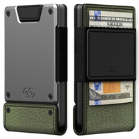 PROOF Wallet | Slim Minimalist Wallets for Men | Leather & Metal | RFID Wallet | Front/Back Pocket | Gift Box | Veteran Owned - 7DAY'S