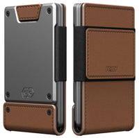 PROOF Wallet | Slim Minimalist Wallets for Men | Leather & Metal | RFID Wallet | Front/Back Pocket | Gift Box | Veteran Owned - 7DAY'S