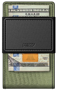 PROOF Wallet | Slim Minimalist Wallets for Men | Leather & Metal | RFID Wallet | Front/Back Pocket | Gift Box | Veteran Owned - 7DAY'S