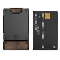 PROOF Wallet | Slim Minimalist Wallets for Men | Leather & Metal | RFID Wallet | Front/Back Pocket | Gift Box | Veteran Owned - 7DAY'S