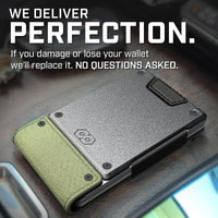 PROOF Wallet | Slim Minimalist Wallets for Men | Leather & Metal | RFID Wallet | Front/Back Pocket | Gift Box | Veteran Owned - 7DAY'S