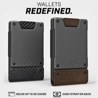 PROOF Wallet | Slim Minimalist Wallets for Men | Leather & Metal | RFID Wallet | Front/Back Pocket | Gift Box | Veteran Owned - 7DAY'S