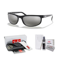 Ray - Ban RB2027 PREDATOR 2 Rectangular Sunglasses For Men For Women + Bundle with Designer iWear Kit - 7DAY'S
