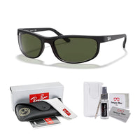 Ray - Ban RB2027 PREDATOR 2 Rectangular Sunglasses For Men For Women + Bundle with Designer iWear Kit - 7DAY'S