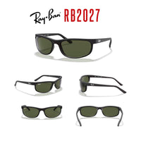 Ray - Ban RB2027 PREDATOR 2 Rectangular Sunglasses For Men For Women + Bundle with Designer iWear Kit - 7DAY'S
