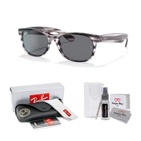 Ray - Ban RB2132 NEW WAYFARER Square Sunglasses For Men For Women + BUNDLE with Designer iWear Eyewear Care Kit - 7DAY'S