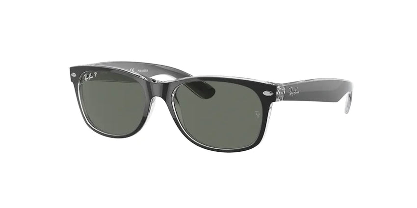 Ray - Ban RB2132 POLARIZED NEW WAYFARER Square Sunglasses For Men For Women + BUNDLE with Designer iWear Eyewear Care Kit - 7DAY'S