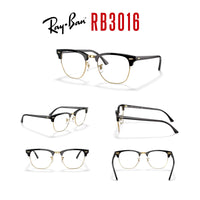 Ray - Ban RB3016 CLUBMASTER Sunglasses For Men For Women + BUNDLE with Designer iWear Eyewear Care Kit - 7DAY'S