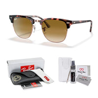 Ray - Ban RB3016 CLUBMASTER Sunglasses For Men For Women + BUNDLE with Designer iWear Eyewear Care Kit - 7DAY'S
