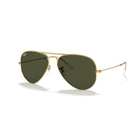 Ray - Ban RB3025 Metal POLARIZED Aviator Sunglasses For Men For Women + BUNDLE with Designer iWear Eyewear Care Kit - 7DAY'S