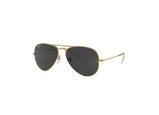 Ray - Ban RB3025 Metal POLARIZED Aviator Sunglasses For Men For Women + BUNDLE with Designer iWear Eyewear Care Kit - 7DAY'S