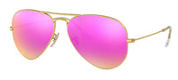 Ray - Ban RB3025 Metal POLARIZED Aviator Sunglasses For Men For Women + BUNDLE with Designer iWear Eyewear Care Kit - 7DAY'S