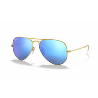 Ray - Ban RB3025 Metal POLARIZED Aviator Sunglasses For Men For Women + BUNDLE with Designer iWear Eyewear Care Kit - 7DAY'S