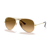 Ray - Ban RB3025 Metal POLARIZED Aviator Sunglasses For Men For Women + BUNDLE with Designer iWear Eyewear Care Kit - 7DAY'S