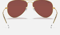 Ray - Ban RB3025 Metal POLARIZED Aviator Sunglasses For Men For Women + BUNDLE with Designer iWear Eyewear Care Kit - 7DAY'S
