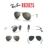 Ray - Ban RB3025 Metal POLARIZED Aviator Sunglasses For Men For Women + BUNDLE with Designer iWear Eyewear Care Kit - 7DAY'S