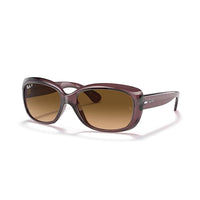 Ray - Ban RB4101 JACKIE OHH Cat Eye Sunglasses For Women + BUNDLE with Designer iWear Eyewear Care Kit - 7DAY'S