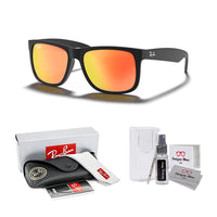 Ray - Ban RB4165 JUSTIN Sunglasses For Men For Women+ BUNDLE with Designer iWear Eyewear Care Kit - 7DAY'S