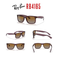 Ray - Ban RB4165 JUSTIN Sunglasses For Men For Women+ BUNDLE with Designer iWear Eyewear Care Kit - 7DAY'S