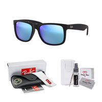 Ray - Ban RB4165 JUSTIN Sunglasses For Men For Women+ BUNDLE with Designer iWear Eyewear Care Kit - 7DAY'S