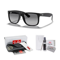 Ray - Ban RB4165 JUSTIN Sunglasses For Men For Women+ BUNDLE with Designer iWear Eyewear Care Kit - 7DAY'S