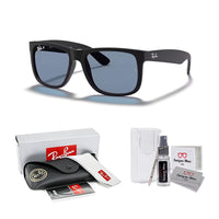 Ray - Ban RB4165 JUSTIN Sunglasses For Men For Women+ BUNDLE with Designer iWear Eyewear Care Kit - 7DAY'S