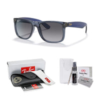 Ray - Ban RB4165 JUSTIN Sunglasses For Men For Women+ BUNDLE with Designer iWear Eyewear Care Kit - 7DAY'S