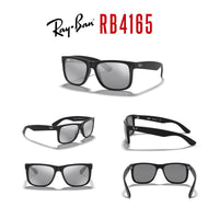 Ray - Ban RB4165 JUSTIN Sunglasses For Men For Women+ BUNDLE with Designer iWear Eyewear Care Kit - 7DAY'S