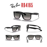 Ray - Ban RB4165 JUSTIN Sunglasses For Men For Women+ BUNDLE with Designer iWear Eyewear Care Kit - 7DAY'S