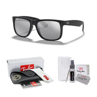 Ray - Ban RB4165 JUSTIN Sunglasses For Men For Women+ BUNDLE with Designer iWear Eyewear Care Kit - 7DAY'S