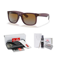 Ray - Ban RB4165 JUSTIN Sunglasses For Men For Women+ BUNDLE with Designer iWear Eyewear Care Kit - 7DAY'S