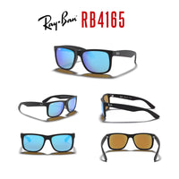 Ray - Ban RB4165 JUSTIN Sunglasses For Men For Women+ BUNDLE with Designer iWear Eyewear Care Kit - 7DAY'S
