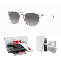 Ray - Ban RB4171 ERIKA Round Sunglasses For Women + BUNDLE with Designer iWear Eyewear Care Kit - 7DAY'S