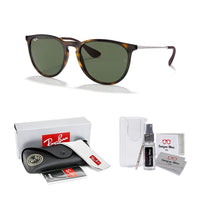 Ray - Ban RB4171 ERIKA Round Sunglasses For Women + BUNDLE with Designer iWear Eyewear Care Kit - 7DAY'S
