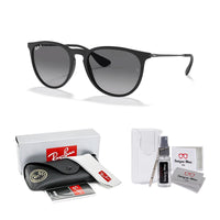 Ray - Ban RB4171 ERIKA Round Sunglasses For Women + BUNDLE with Designer iWear Eyewear Care Kit - 7DAY'S