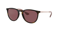 Ray - Ban RB4171 ERIKA Round Sunglasses For Women + BUNDLE with Designer iWear Eyewear Care Kit - 7DAY'S
