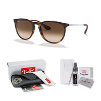 Ray - Ban RB4171 ERIKA Round Sunglasses For Women + BUNDLE with Designer iWear Eyewear Care Kit - 7DAY'S